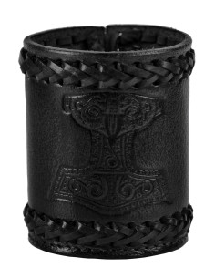 Viking Thor's hammer dice cup - Black