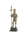 16th century warrior figure with miniature halberd, 23 cm.