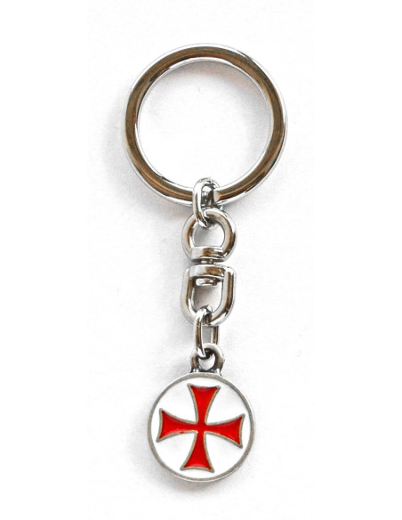 Knights Templar Kick Cross Keychain