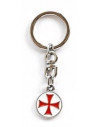 Knights Templar Kick Cross Keychain