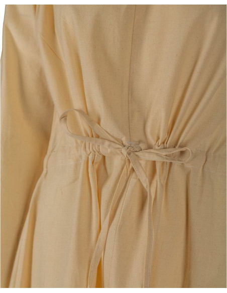 Medieval cotton dress model Wanda, cream
