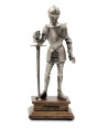 Miniature medieval warrior armor with sword, 23 cm.
