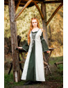 Medieval dress model Amalia, natural-green