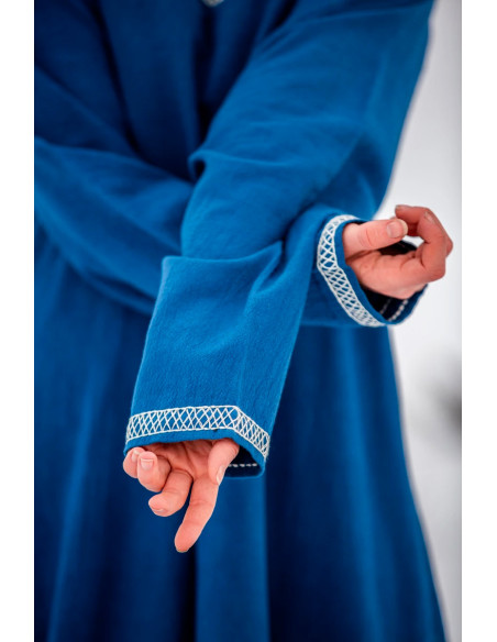 Viking cotton dress Brígida model, blue