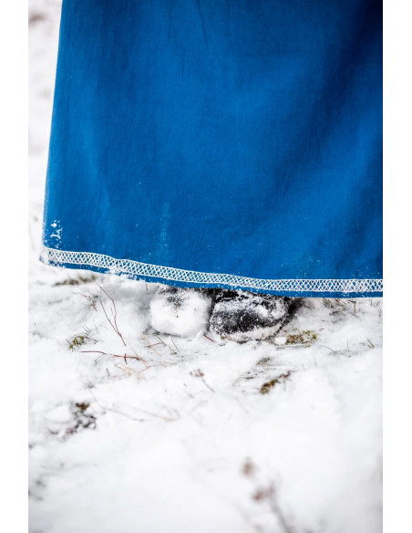 Viking cotton dress Brígida model, blue