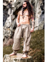 Wodan linen Viking pants, gray