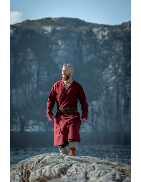 Open Viking tunic in wool, model...