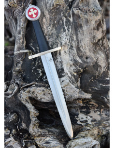 Medieval militia templi dagger with sheath, 42 cm. 2