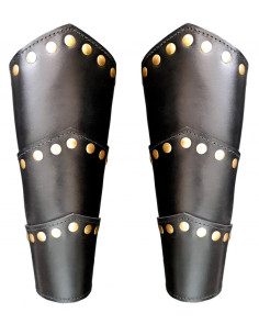 Leather bracelets with rivets Arn model, black