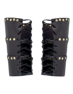 Leather bracelets with rivets Arn model, black 2