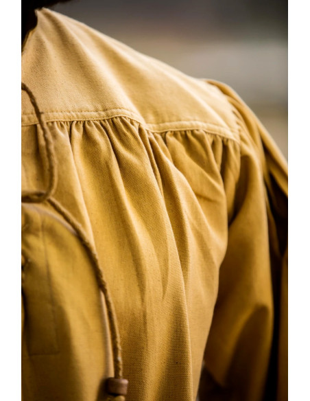 Medieval shirt with high neck laces,... Medieval shirt with high neck laces,...