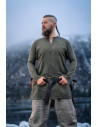 Viking linen tunic Ragnar model, green color