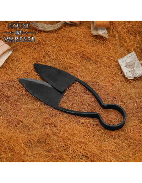 Viking scissors with leather sheath...