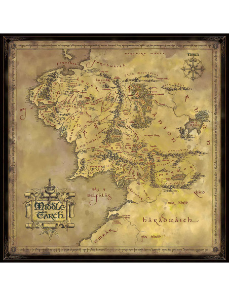 Puzzle Map of Middle Earth from the...