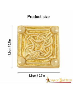 Pack of 5 solid brass medieval Viking ornaments 2