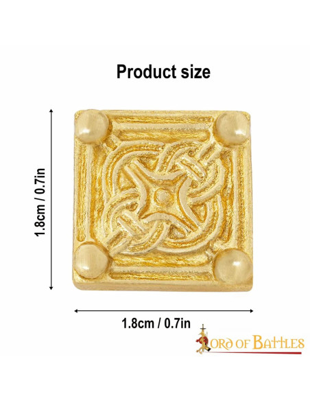 Pack of 5 solid brass medieval Viking...