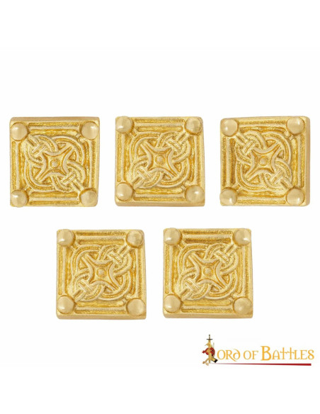 Pack of 5 solid brass medieval Viking...