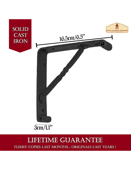 Medieval wrought iron shelf support...