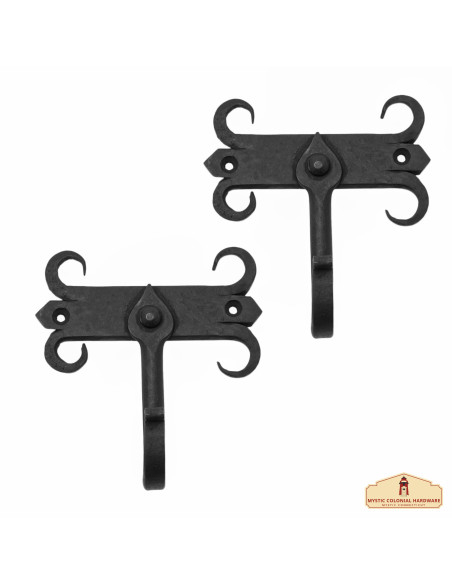 Set of 2 wrought iron wall supports...