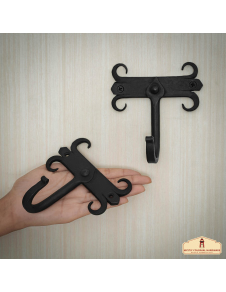 Set of 2 wrought iron wall supports...