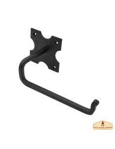 Medieval wrought iron toilet paper roll holder