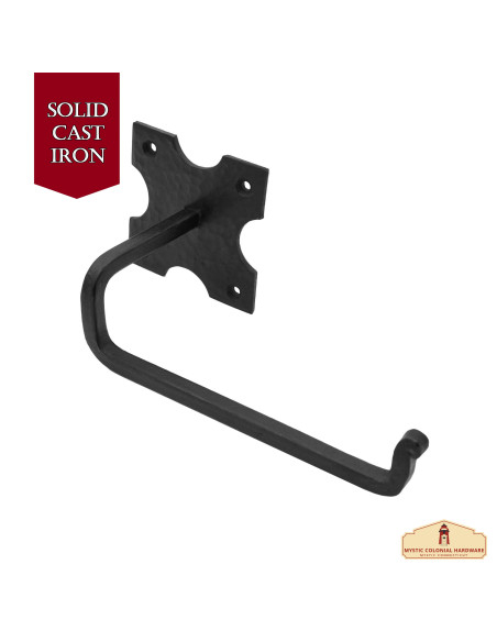 Medieval wrought iron toilet paper...