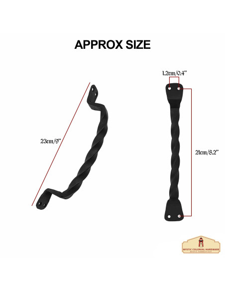 Set of 2 medieval door handles...