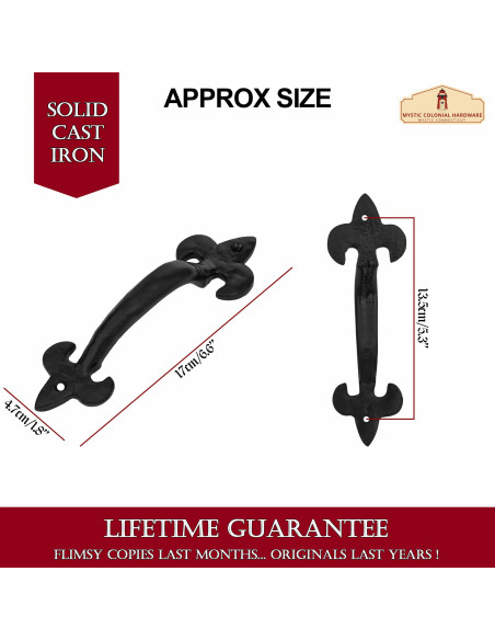 Medieval fleur-de-lis door handle...