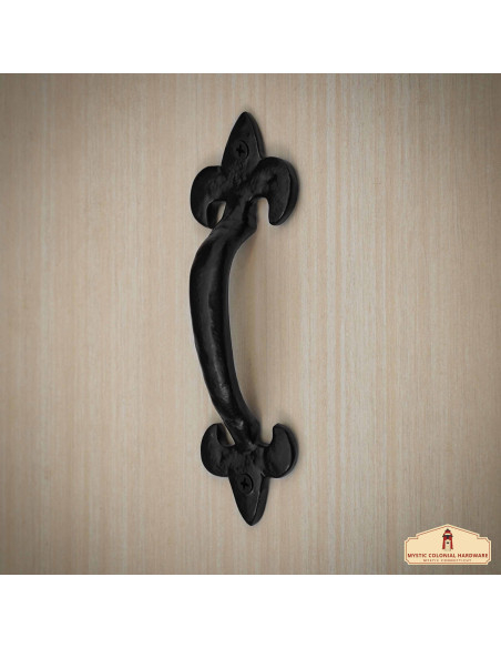 Medieval fleur-de-lis door handle...
