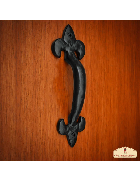 Medieval fleur-de-lis door handle...
