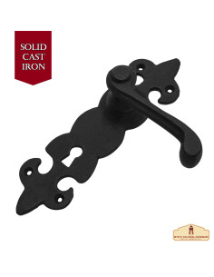 Set of 2 fleur-de-lis handles for medieval wrought iron... 2