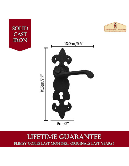 Set of 2 fleur-de-lis handles for...