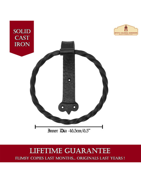 Rustic medieval round wrought iron...