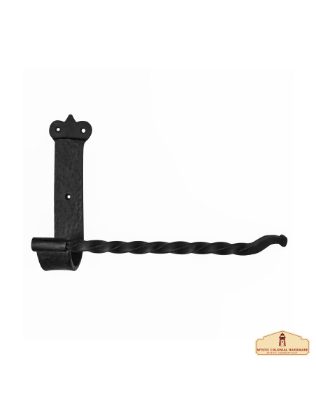 Medieval wrought iron toilet paper...