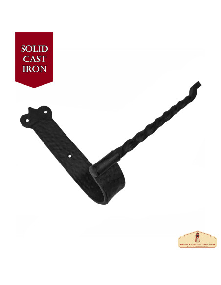 Medieval wrought iron toilet paper...