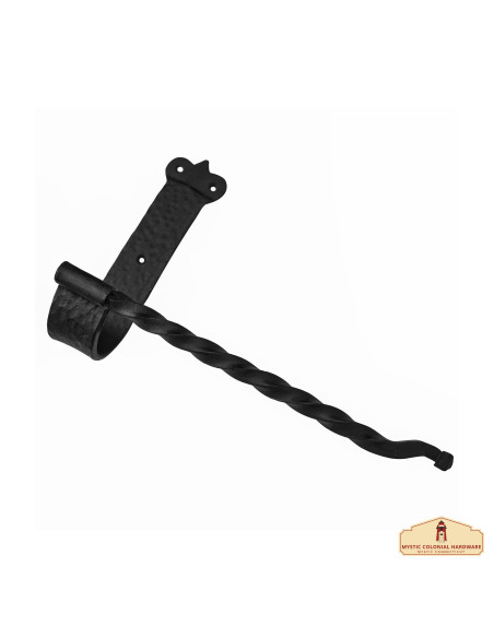 Medieval wrought iron toilet paper...