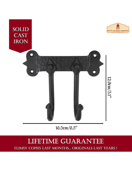 Support with 2 wrought iron wall...