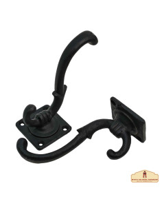 Set of 2 wrought iron ampersand wall supports to hang