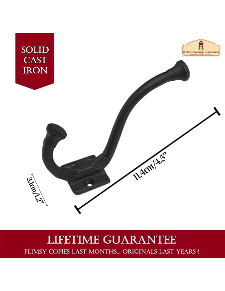 Set of 2 wall supports, hook type,...