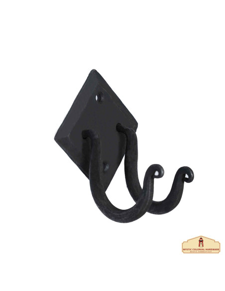 Double spiral wrought iron support...