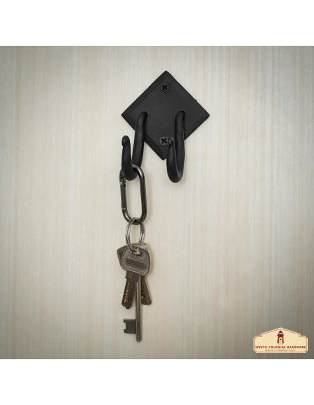 Double spiral wrought iron support...