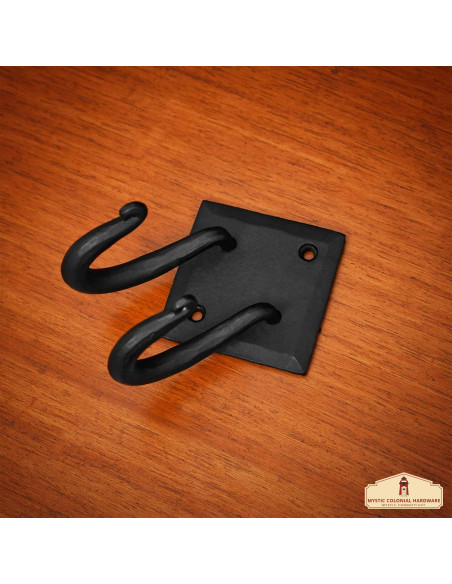 Double spiral wrought iron support...