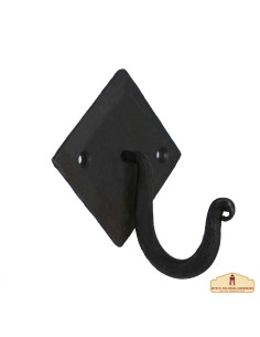 Simple wrought iron spiral support for hanging