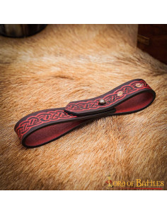 Adjustable Celtic Knots Bracelet - Garnet