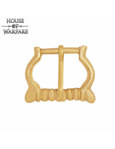 Small medieval brass buckle for belts