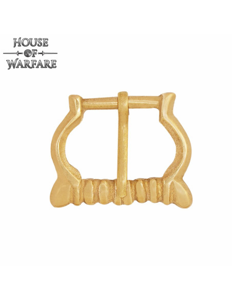 Small medieval brass buckle for belts