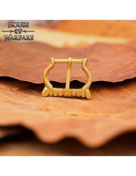 Small medieval brass buckle for belts