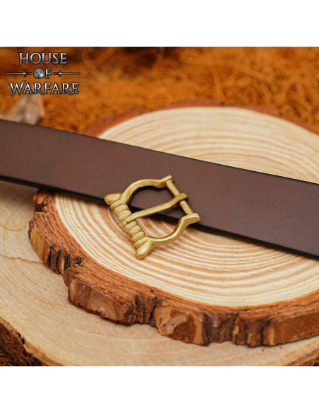 Small medieval brass buckle for belts