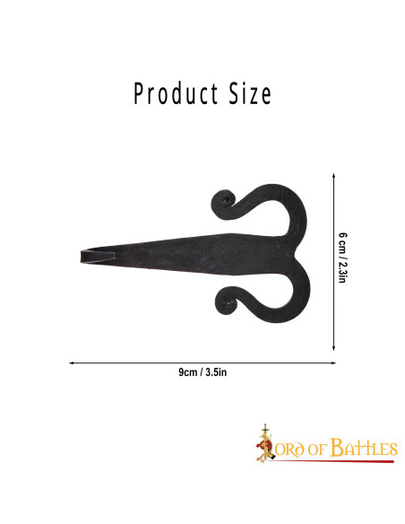 Medieval iron hook buckle for belts