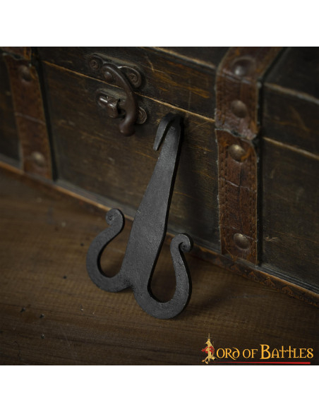 Medieval iron hook buckle for belts